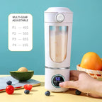 Neuer tragbarer Saftmixer für Shakes Smoothie 700ML Robuster Entsafter Stahlklingen 2-in-1 Mixer Flasche Smoothie tragbar