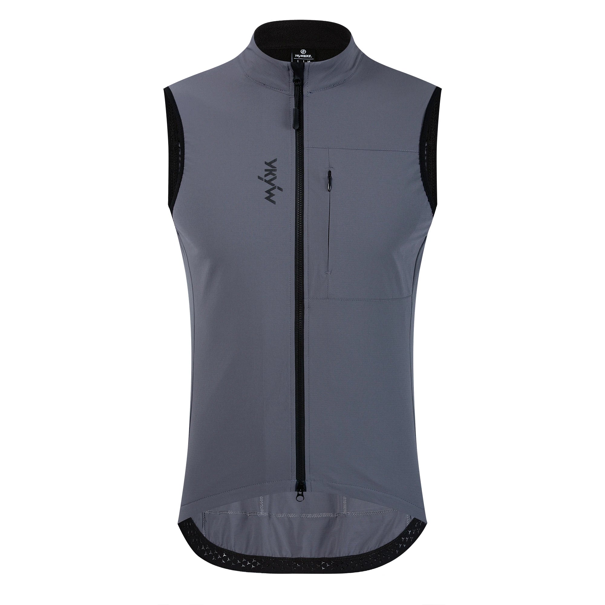 YKYWBIKE Herren Radsport Gelit Thermo-Fleece Fahrrad Windjacke Ärmellose Weste Winddicht Wasserdicht Radfahren