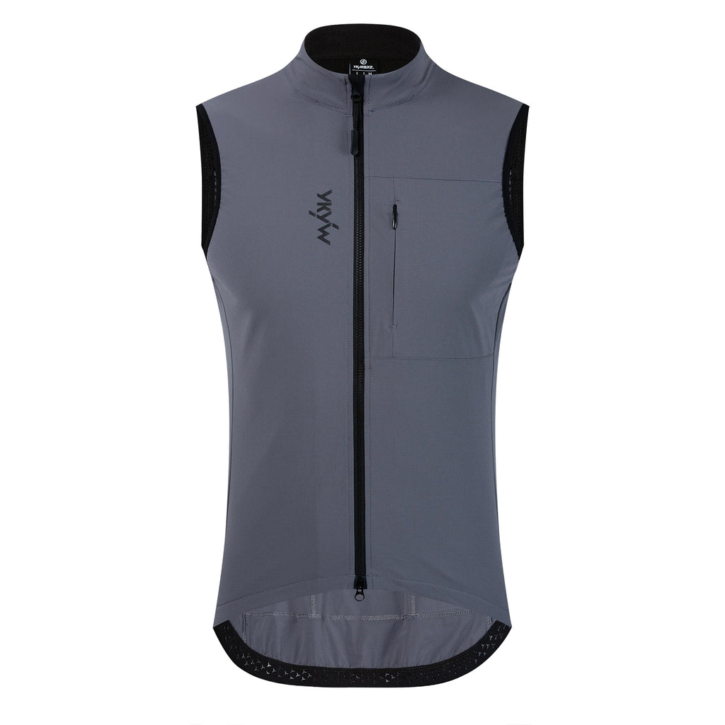 YKYWBIKE Herren Radsport Gelit Thermo-Fleece Fahrrad Windjacke Ärmellose Weste Winddicht Wasserdicht Radfahren