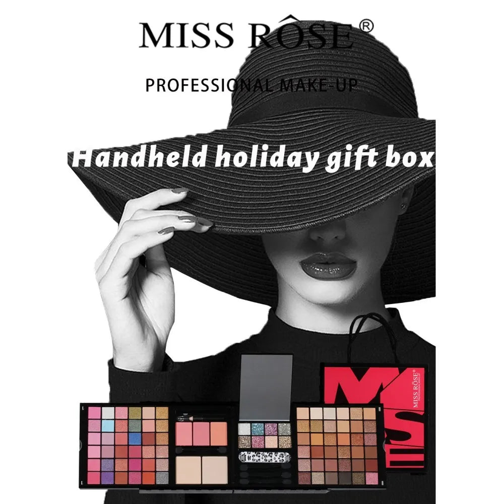3D Matte Pearlescent Eye Shadow Plate Makeup Multi-Function Powder Blusher Makeup Set For Valentine's Day