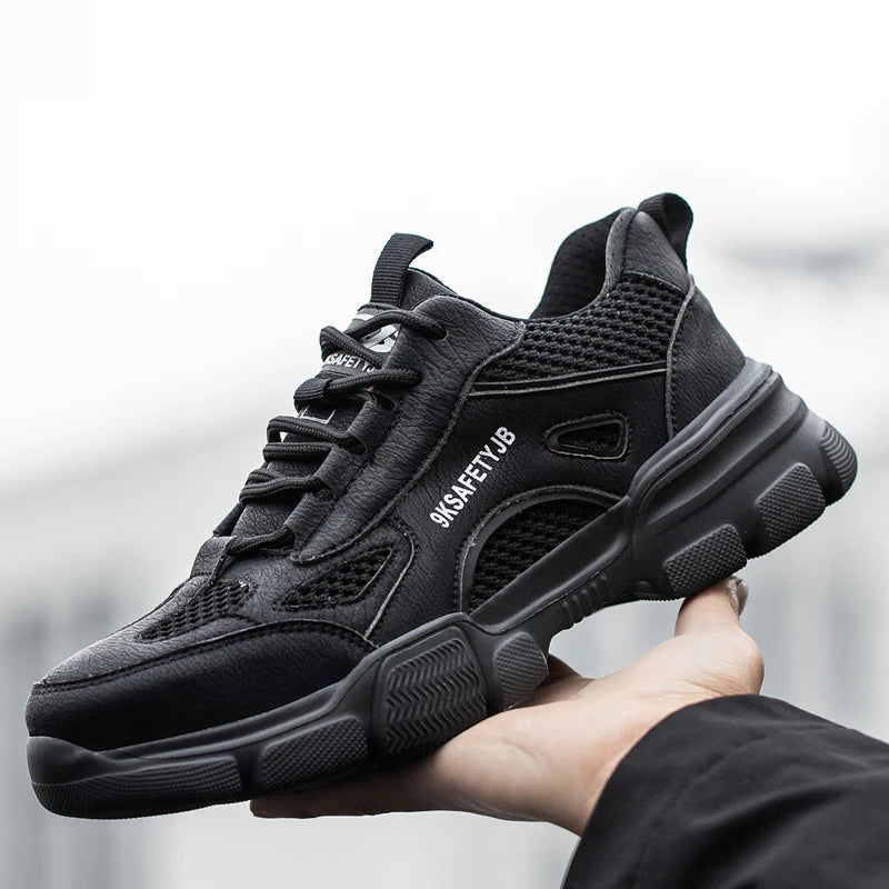 Neue Unisex Sicherheitsschuhe Herren Arbeits-Sneaker Unzerstörbare Sicherheitsstiefel Damen Schuhe Herren Stahlkappenschuhe Sportlicher Stil