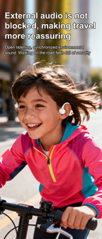 Air-Conduction-Stereo-Kopfhörer Kinder Open-Ear-Bluetooth-6.0-Ohrhörer Drahtlose Geräuschunterdrückung Lern-Musik-Headset Ohrbügel