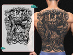 Magic Juice Tinte Wasserdichte Tattoo Aufkleber Große Größe Kräutersaft Temporäre Tattoos Männer Body Art Drache Tiger