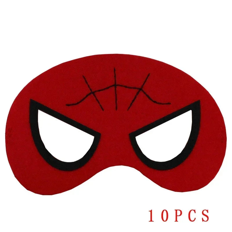 32/28/10 Stück/Los Superheldenmaske Cosplay Weihnachten Halloween Kinder Erwachsene Karneval Party Requisiten Kindergeburtstag Filz Maskerade