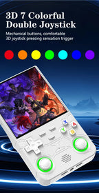 R36Ultra 4,0-Zoll Retro-Handheld-Spielkonsole 128 GB Tragbarer Videoplayer Open-Source-Linux-System zum Spielen