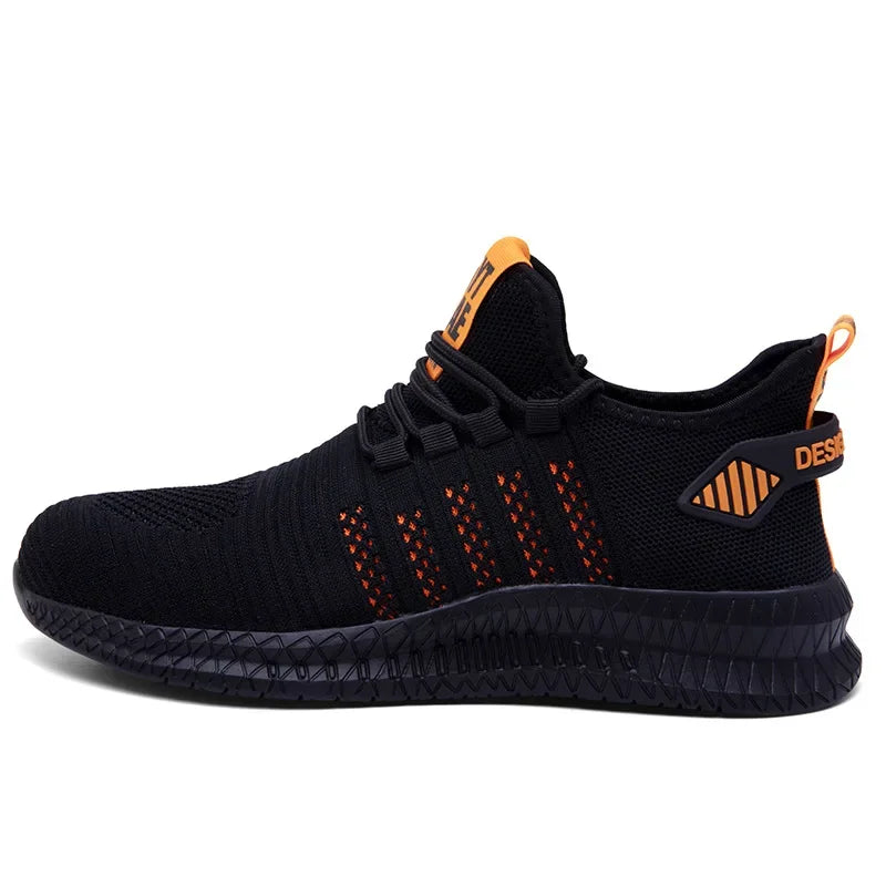 Arbeitssicherheitsschuhe Sommer Atmungsaktiv Herren Air Cushion Arbeitsschutzschuhe Anti-Durchstich Arbeitsschuhe Herren Stahlkappenschuhe