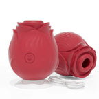 Leistungsstarker Saugvibrator für Frauen Vakuum-Klitorisstimulator Oralsauger für weibliche Brustwarzen Klitoris-Sauger Vibrations-Sexspielzeug für Erwachsene Rosen-Spielzeug