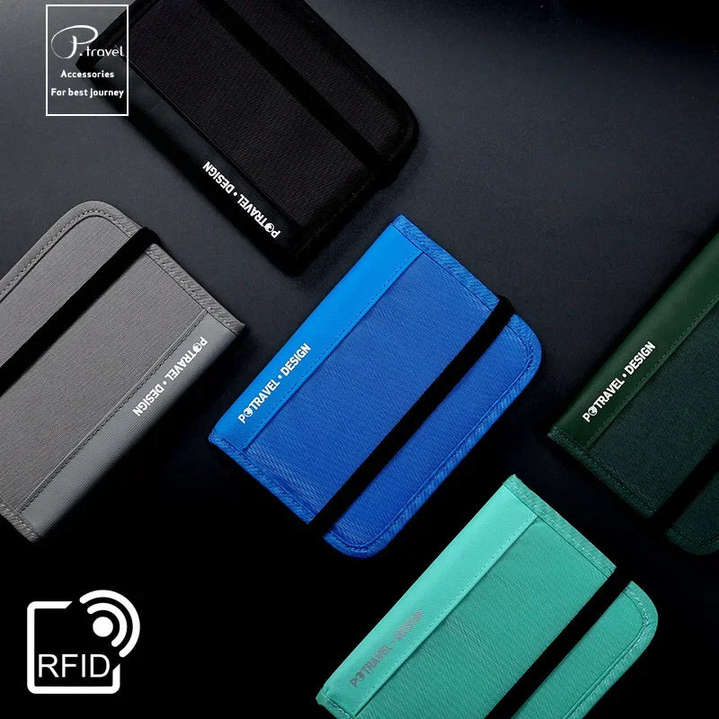 RFID Travel Wallet Passport Holder Credit Card Organizer Zipper Pouch Document Organizer Anti Theft Travel Accessories Hauptbild