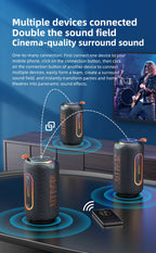 ZEALOT_MP1 Tragbarer Bluetooth-Lautsprecher 60W StormBox Blast Outdoor Wireless Lautsprecher IPX6 Wasserdichter Party Camping Lautsprecher 12H ZEAL