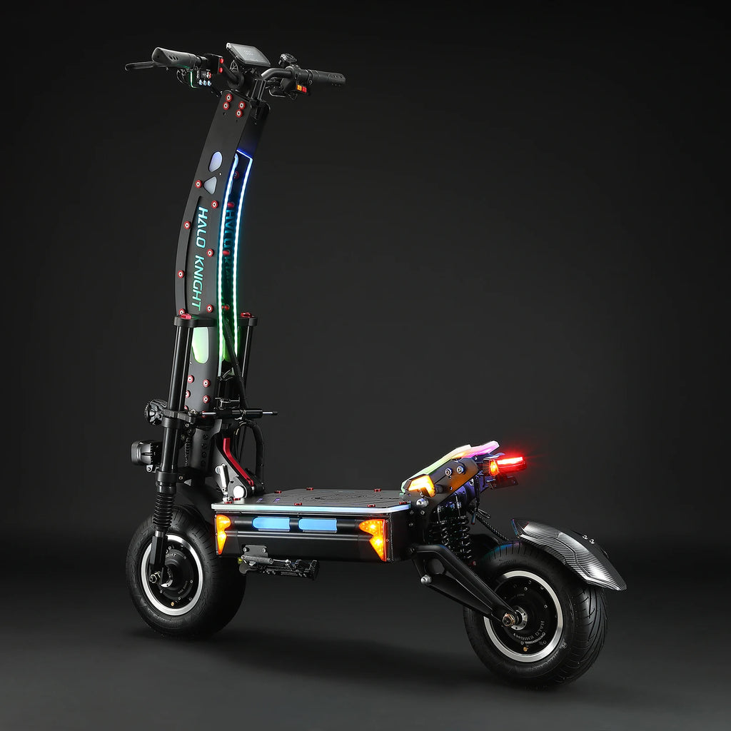 HALO KNIGHT T107Max 72V 8000W Elektroroller für Erwachsene, schnell, 120km/h, Leistungsstarker Doppelmotor, E-Scooter, Top E-Scooter