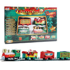 Elektrische Weihnachtszug-Spielzeugset mit Licht und Sound, Zugschienen-Set, DIY-Eisenbahnschienen, Lernspielzeug für Kinderparty und Weihnachtsgeschenke