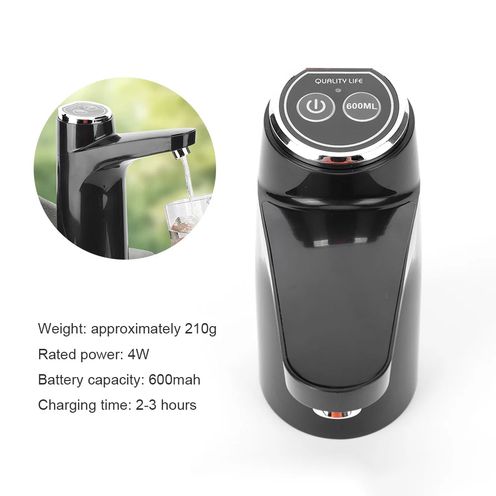 Automatic Electric Water Dispenser USB Barreled Water Pump Water Bottle Gallon Drinking Bottle Switch Water Treatment Appliances