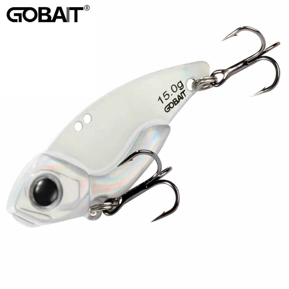 Metall Jig VIB Köder 7g 10g 15g Löffel Spinner Laserlackierung Angelgerät Drillinge Swimbait Pesca Bait Spinnerbait VIBRATION