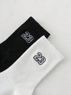 Herren-Crew-Socken, klassisch, Design mit Nummer 23, bequem, atmungsaktiv, feuchtigkeitsableitend