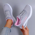 Frühlings-Freizeitsportschuhe für Damen, modisch, atmungsaktiv, leicht, rutschfest, verschleißfest, flache Schuhe