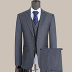 S-7XL Anzug Neu (Sakko + Weste + Hose) Koreanische Version der Slim-Fit-Arbeitskleidung Mode Business Herren Freizeit Hochzeits Gentleman-Anzug