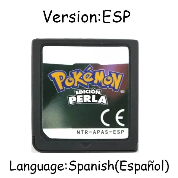 Pokemon Serie DS Spielmodul Videospielkonsole Karte HeartGold SoulSilver Diamond Platinum Pearl Mehrsprachig für NDS 3DS