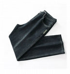 Herren Baggy Jeans Frühling und Herbst Lässige Gerade Stretch Vielseitige Weite Business Denim Hose Bequeme Loose Hose