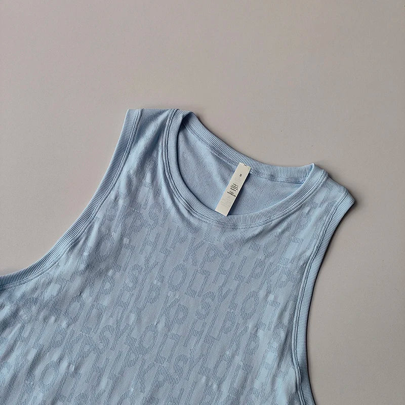 Neue ärmellose Pilates-Sportbluse für Damen, sommerliche, dünne Weste, Fitness, schnelltrocknende, ärmellose Yoga-Shirts, Oberteil, lockerer Anzug