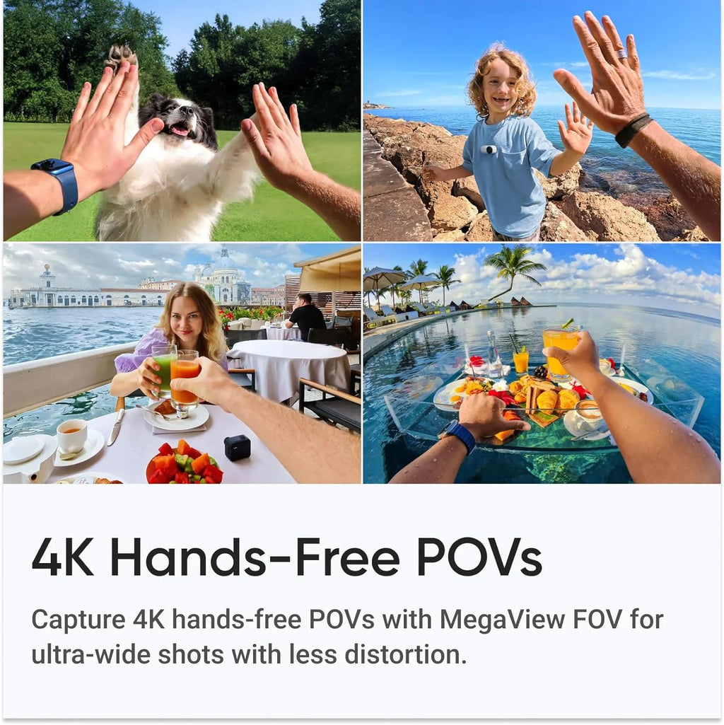 Insta360 Neue GO 3S - 4K Winzige Kamera, Tragbar und Vielseitig, Freihändig, POV, Überall Montierbar, Stabilisierung