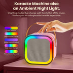 Viel Spaß mit der Party-Portable 2-teiligen Bluetooth Karaoke Maschine mit 5.3PA Lautsprechersystem, kabellosen Mikrofonen für Home Entertainment