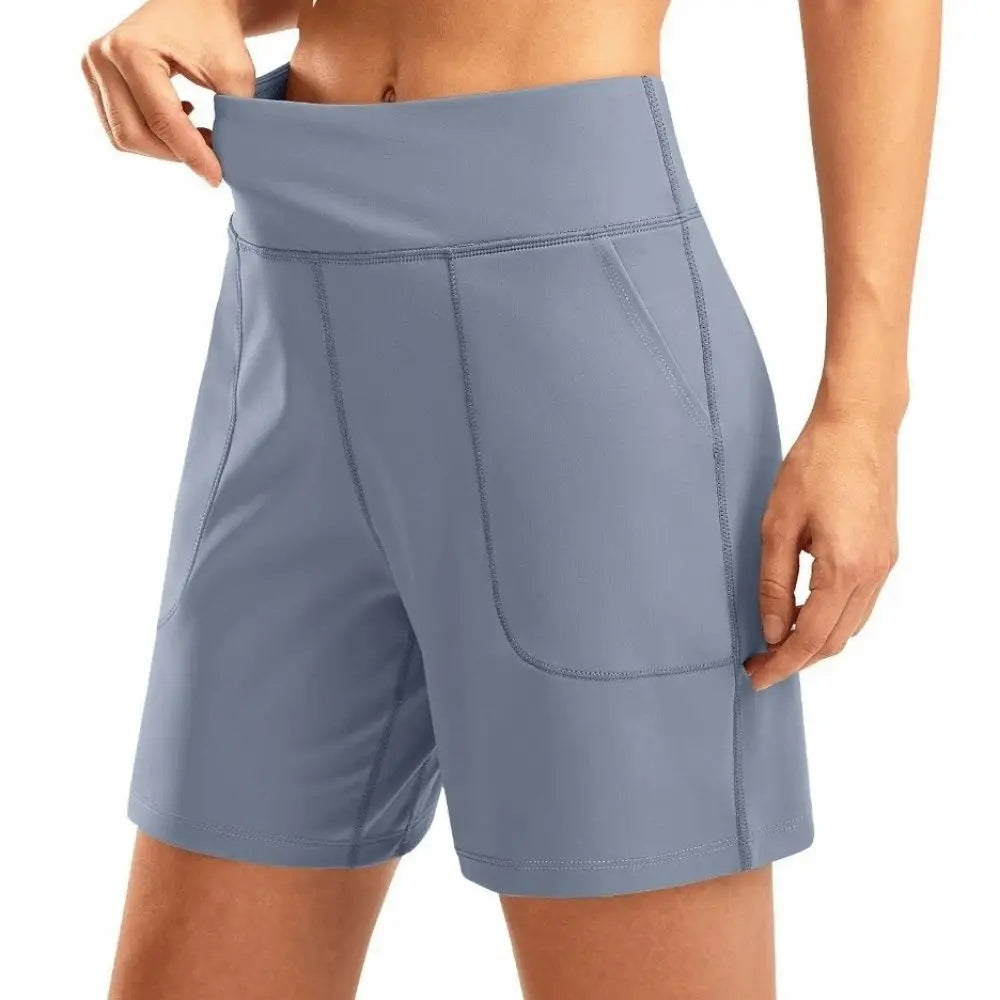 Active Wear Elastic Waist Women Running Shorts High Waist Quick Dry Sport Shorts Comfortable Breathable Yoga Pants Workout