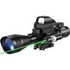 4-12x50 Zielfernrohr Beleuchtetes Absehen Entfernungsmesser Gewehr Holografisches 4 Absehen Visier 20mm Rot Grün Laser Für die Jagd