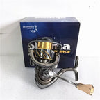 Okuma Ganzmetall-Angelrolle mit flacher Spule 15 kg Korrosionsschutz Salzwasser Spinnrolle 1000-5000