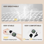 EMS Elektrisches kabelloses Handgelenk-Massagegerät 10 Modi Vibrationsmassage Linderung von Handmuskelermüdung USB wiederaufladbare Handgelenksbandage