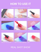 Limegirl Nagelset Nagelgel-Werkzeugset 54W Nagellampe 18/12/7 Farben UV-Gel-Nagellack-Set Enthält Nagelfräser Nagelset