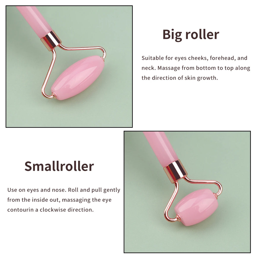 Doppelkinn-Reduzierer Massageroller Gua Sha Gesichtsroller Gesichtsroller Hautpflege-Tools Harz Gesichtsmassage für Gesicht, Augen, Hals