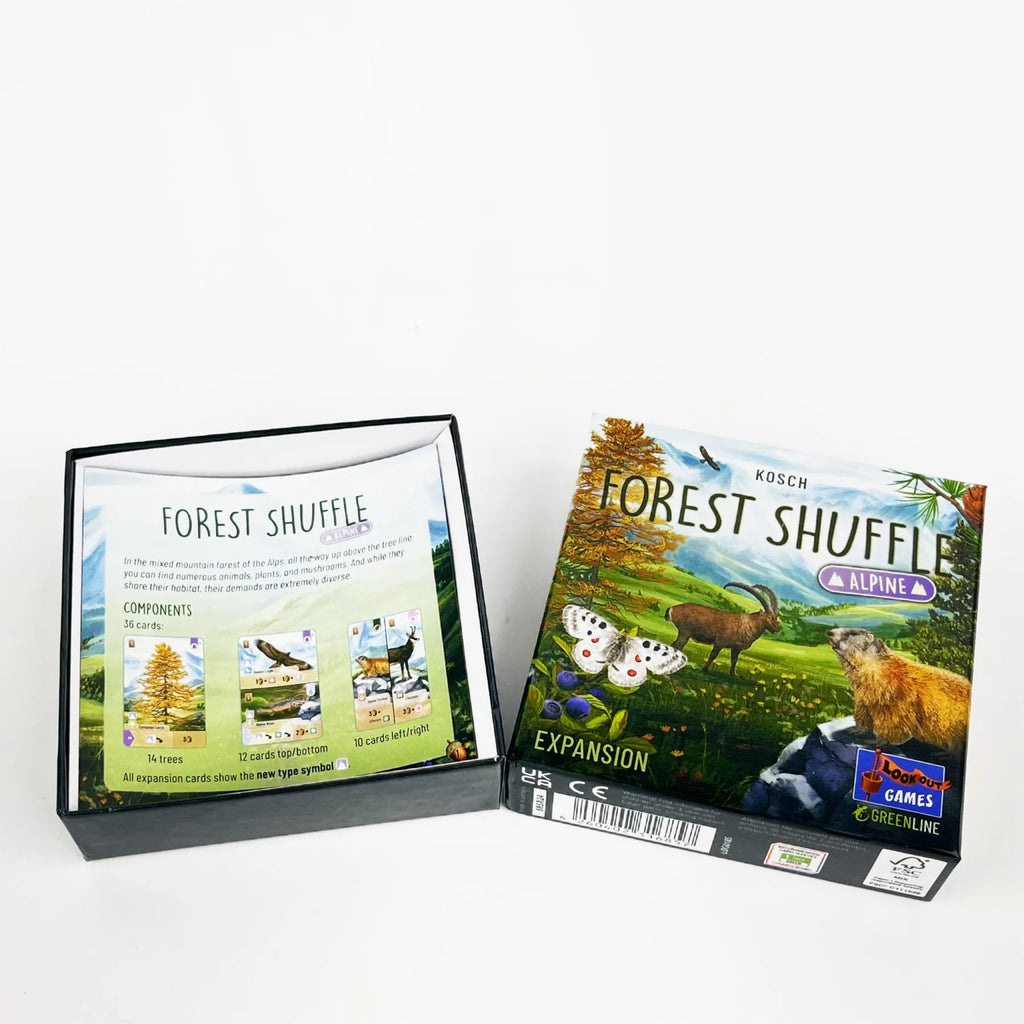 Forest Shuffle Kartenspiel – Cleveres Strategiespiel, Spaß für die ganze Familie, Kinder und Erwachsene – WALDRAND, ALPEN, Erweiterungsspiel