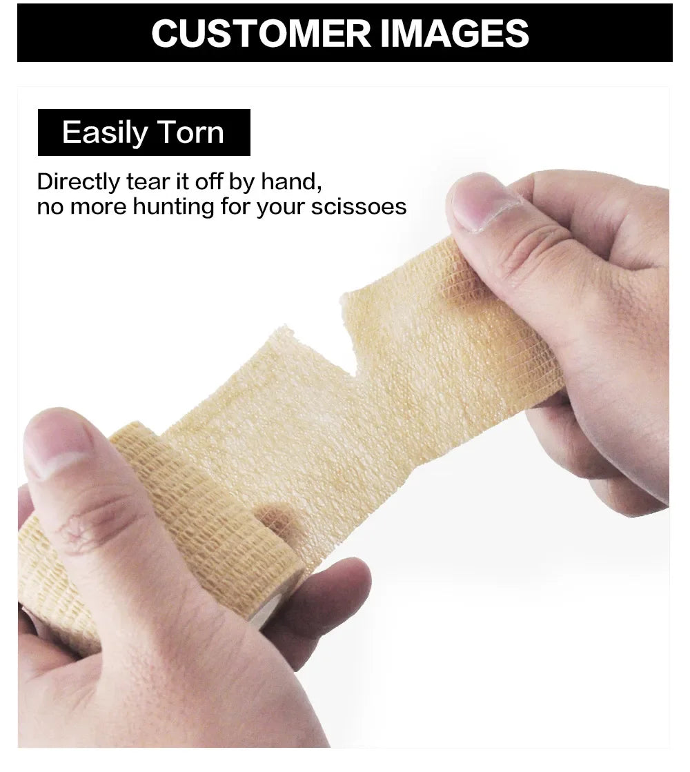 1/6 Stücke Buntes Sport-Tape Selbstklebende Elastische Bandage Elastoplast Sportschutz Knie Finger Knöchel Handfläche Schulter
