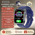 Neue Gesundheitsuhr Harnsäure Blutdruck Blutsauerstoff Körperanalyse Körperfett Smartwatch EKG+PPG Bluetooth Anruf Uhr Frauen Männer
