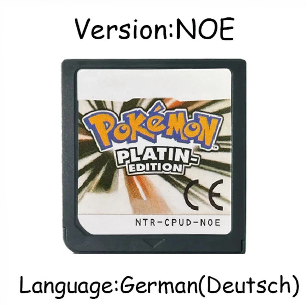 Pokemon Serie DS Spielmodul Videospielkonsole Karte HeartGold SoulSilver Diamond Platinum Pearl Mehrsprachig für NDS 3DS