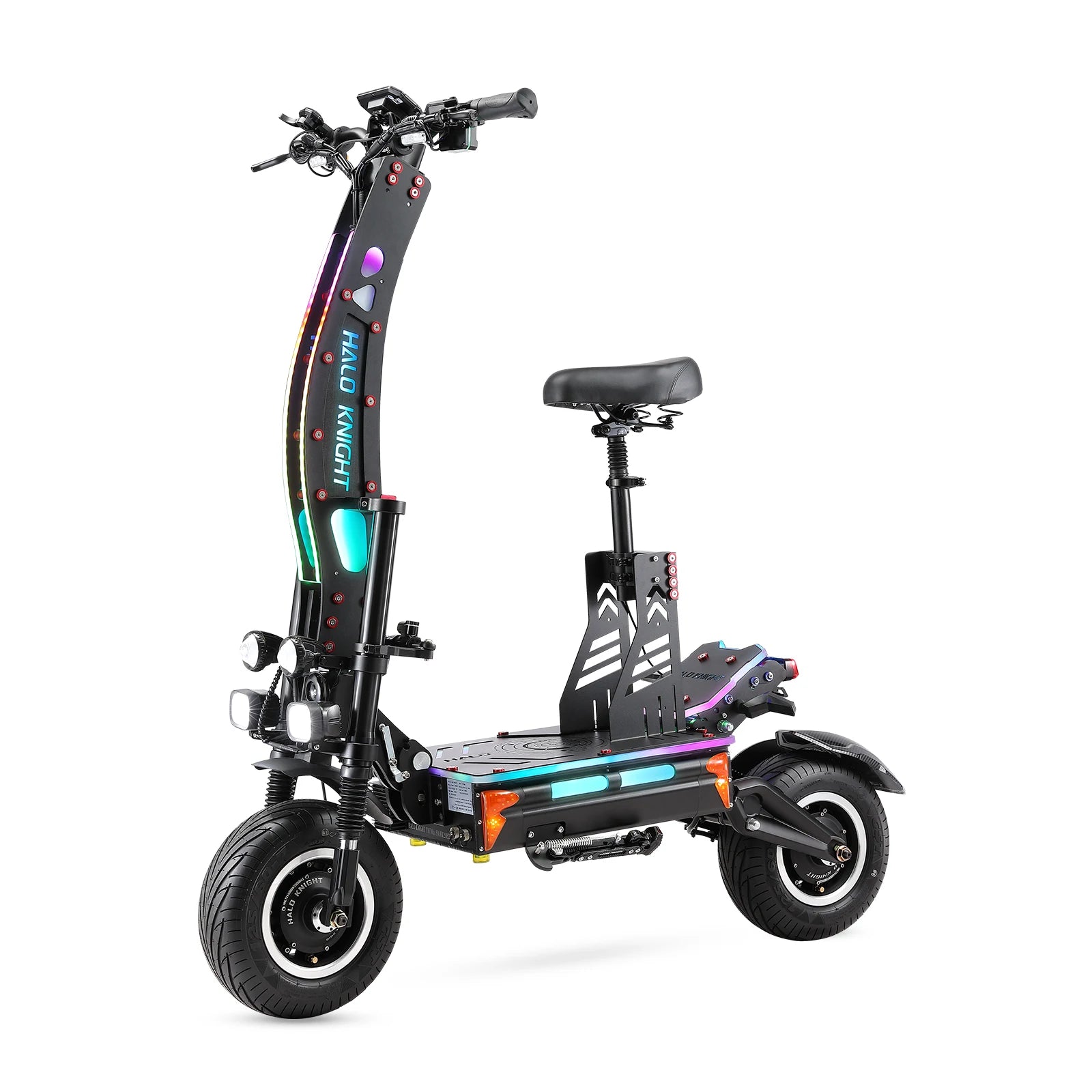 HALO KNIGHT T107Max 72V 8000W Elektroroller für Erwachsene, schnell, 120km/h, Leistungsstarker Doppelmotor, E-Scooter, Top E-Scooter