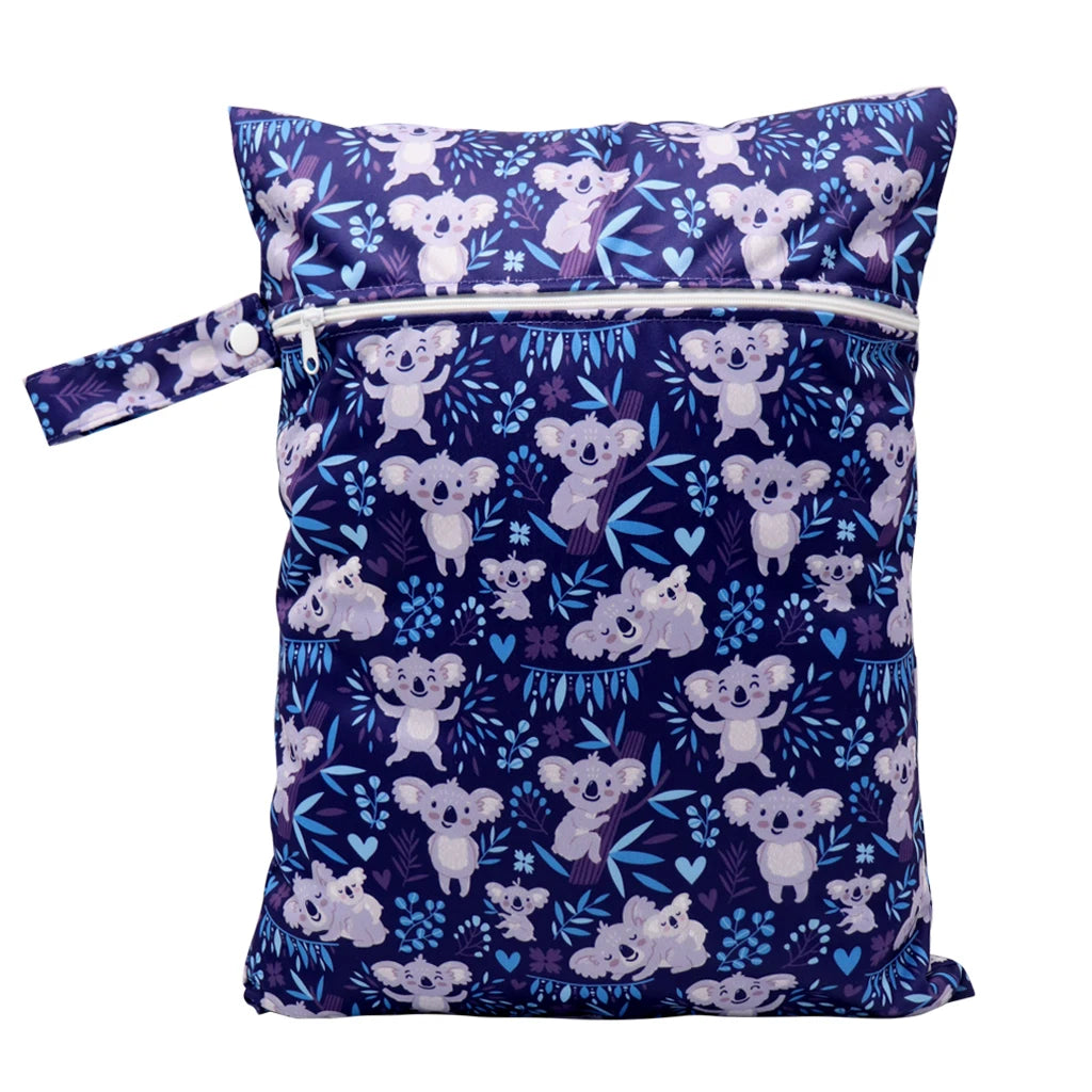 Wasserdichte Wickeltasche Windeltasche Mama Baby Umstandstasche Waschbare Reißverschluss Windel-Organizer Trockenbeutel Reisetragetasche 30x40cm