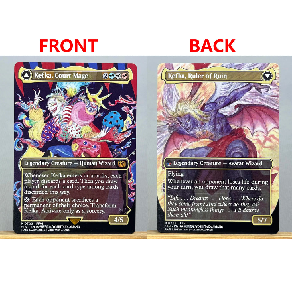 FIN PSS5 FCA HOLO14-001 Tcg proxy magical cards Sephiroth, legendärer SOLDAT Vivi Ornitier Cloud, Söldner aus Midgar Versammlung