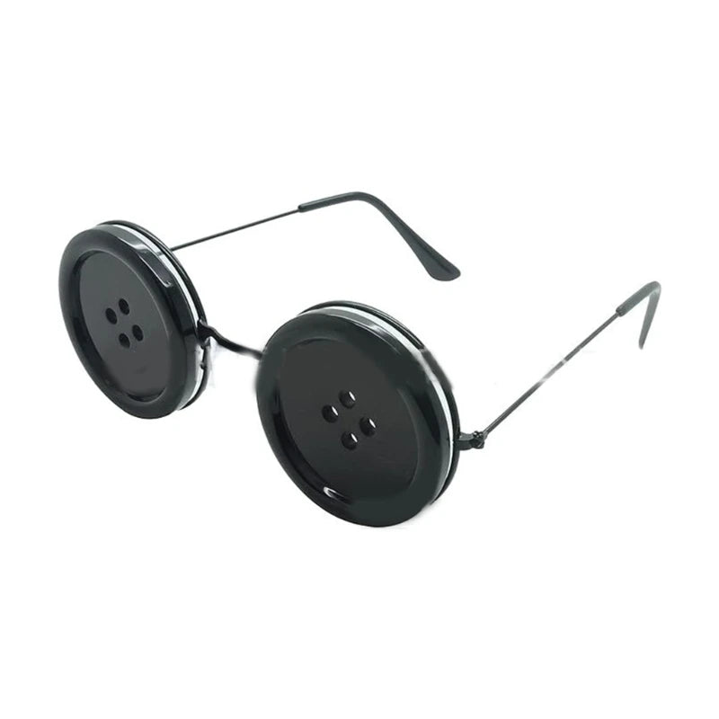 Coraline Knopfaugen-Brille Halloween Cosplay Brillen Requisiten Neuheit Lustige Brille für Andere-Mutter-Kostümzubehör