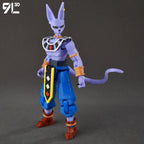9L3D Gedruckte Dragon Ball Son Goku Vegeta Beerus Frieza Anime Lucky13 Dummy13 Titan13 Actionfiguren Mehrgelenkige Bewegliche Spielzeuge