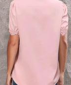Temperament Bluse Casual Locker Damenhemd Elegant Kurzarmbluse Wochentag