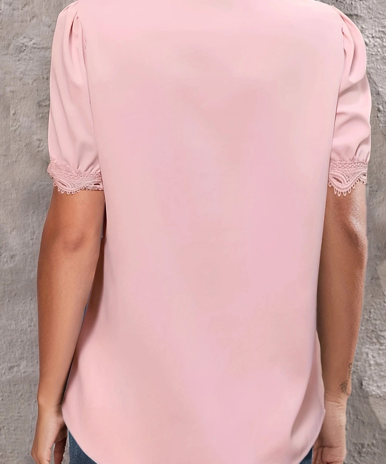 Temperament Bluse Casual Locker Damenhemd Elegant Kurzarmbluse Wochentag