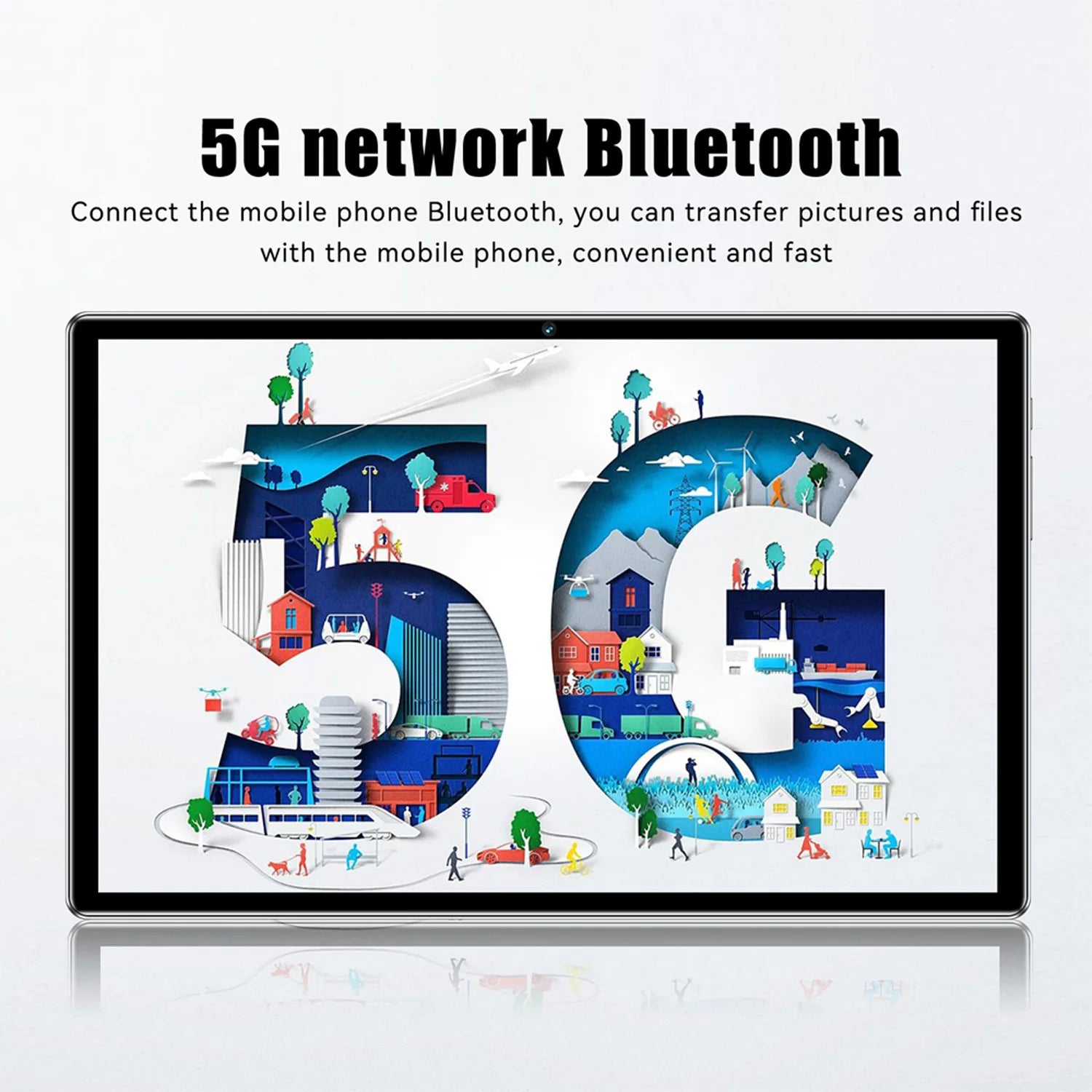 2025 Neu verbessertes Pad 10,1 Zoll Android-Tablet Octa Core 6GB RAM 128GB ROM Dual-Netzwerk WLAN Dual-Kameras Tablet PC 6000mAh