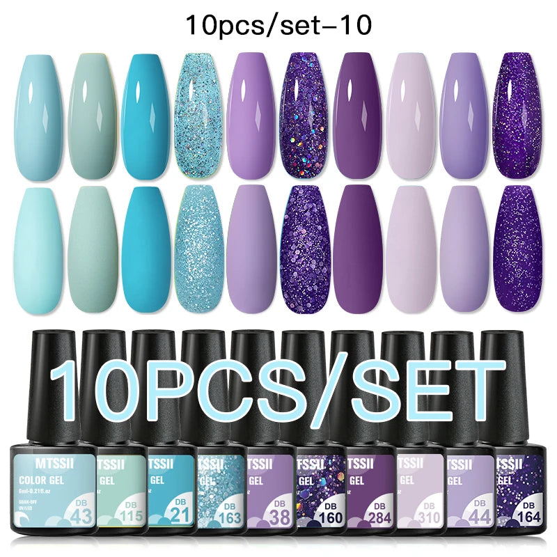 10/12PCS/SET Katze Magnetisches Gel Nagellack Set 9D Reflektierendes Glitzer Gel Halbpermanentes UV Gel Soak Off Funkelndes Nagelkunst Kits