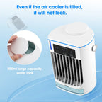 Mini-Klimaanlage Luftkühler Ventilator Tragbarer Wasserkühlungsventilator Mobile Klimaanlage für Zimmer, Büro, Autos