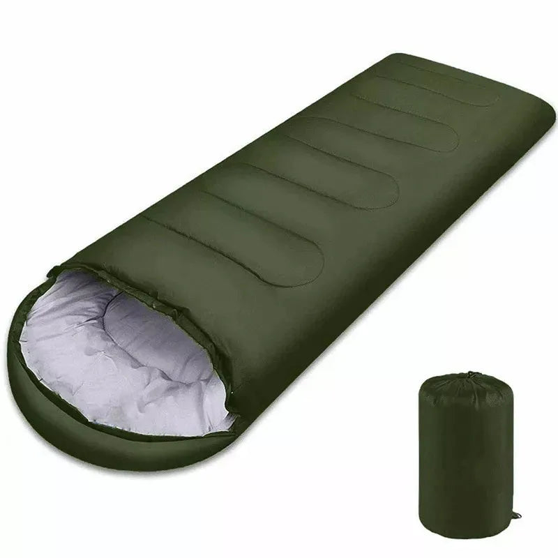 Camping-Schlafsack Leicht 4 Jahreszeiten Warm Deckenform Rucksack Outdoor Mumie Baumwolle Winter-Schlafsack