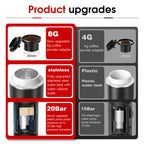 Kabellose elektrische tragbare Espresso-Kaffeemaschine für Auto & Zuhause, Camping-Kaffeemaschine, 3-in-1 Kapsel-Pulver-Reisekaffeemaschine