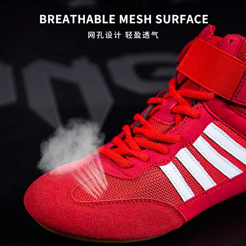 Professionelle Männer Frauen Wrestling-Stiefel 5 Farben Boxschuhe Paare rutschfeste Sneakers Herren atmungsaktive Wrestling-Stiefel