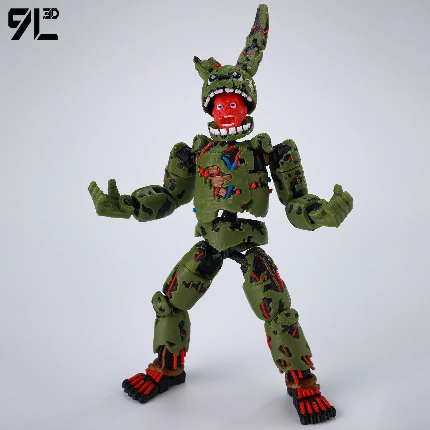 9L3D Gedruckte FNAF Freddy Fazbear's Pizza Springtrap Spielzeug Actionfiguren Anime Modell Lucky13 Dummy13 Titan13 Ornamente Geschenke