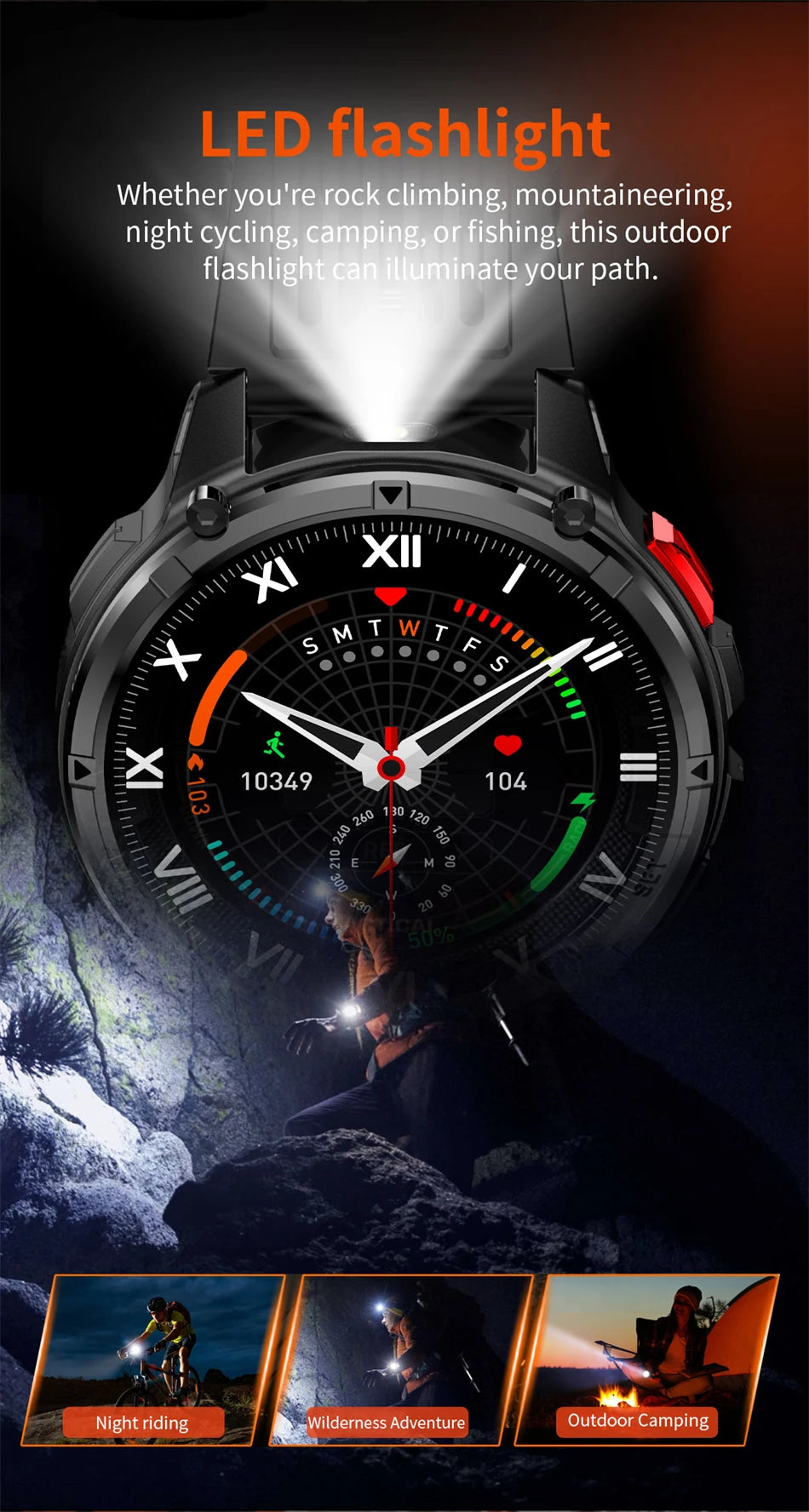 2026 Neue T-Rex 3 Ultra 1100mAh Smartwatch 5ATM Wasserdicht Outdoor Sport GPS Track Herzfrequenz Kompass Bluetooth Anruf Smartwatch